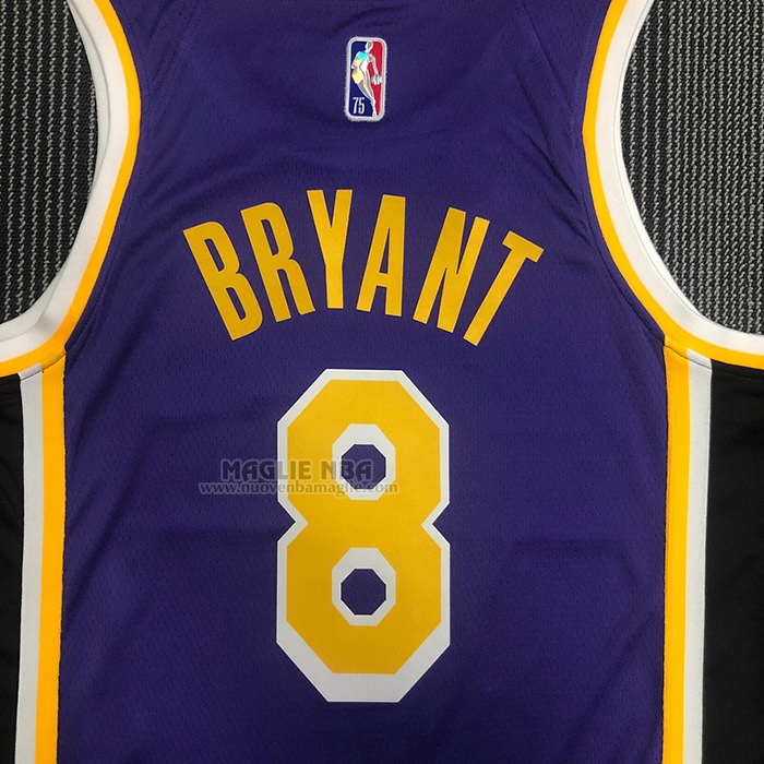 Maglia
 Kobe Bryant NO 8 Los Angeles Lakers Statement 2021-22 Viola
